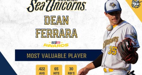 MVDEAN: Sea Unicorns Infielder Dean Ferrara Awarded 2023 Futures League Most Valuable Player