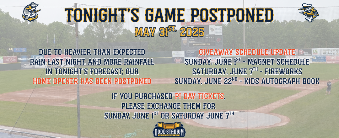 Sea Unicorns Home Opener Postponed Due To Bad Weather